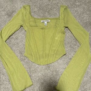 Urban Outfitters Women’s Green Crop Top